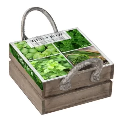 Küchenkräuterkiste Mit Saatgut & Anzuchterde