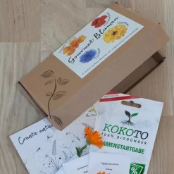 Blumensamen-Set Gourmet Blumen, Essbar, Bienenfreundlich, Dekorativ 7 Blumensamen-Set Gourmet Blumen, Essbar, Bienenfreundlich, Dekorativ -Gartenserien Geschäft 0710403583 Blumensamen Set Gourmet Blumen 4essbare Sorten mit organ Duenger 3 60482