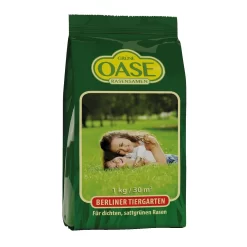 Rasensamen "Berliner Tiergarten", Hochfein, 1 Kg, Sattes Grün, Allzweckrasen