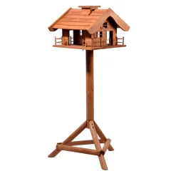 Vogelfutterhaus Almhütte Mit Liebevollen Details, Inkl. Ständer, FSC®, Ca. 56 X 46 X 35,5 Cm -Gartenserien Geschäft 0910101340 Vogelfutterhaus Almhuette inkl Staender FSC ca56x46x35 5cm 2 55392