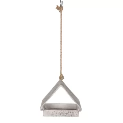 Futterhaus 'Aged Resin', Grau -Gartenserien Geschäft 0910101470 Aged Resin Futterhaus dreieckig 2 97784