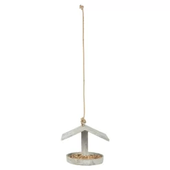 Futterhänger 'Aged Resin', Grau, Ca. 19 X 17 X 16 Cm