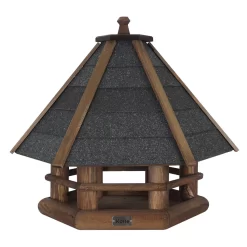 Futterhaus Mit Ständer, Braun, 59 X 55 X 105 Cm -Gartenserien Geschäft 0910101509 koelle vogelfutterhaus mit staender 1 116638