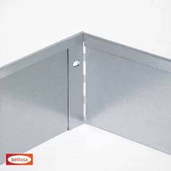 Rasenkante, Silber, Stahl, 118 X 19,5 Cm -Gartenserien Geschäft 0910301041 Rasenkante Metall verzinkt 4 109344