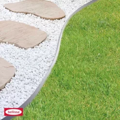 Rasenkante, Silber, Stahl, 118 X 19,5 Cm -Gartenserien Geschäft 0910301041 Rasenkante Metall verzinkt 5 109346