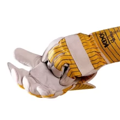 Kölle Arbeitshandschuhe "Bruno" Gr. 10, Hellgrau/gelb -Gartenserien Geschäft 0910703042 Koelle Arbeitshandschuh Bruno Gr10 hellgraugelb 3 16843