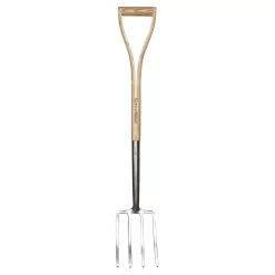 Kinder Spatengabel, Edelstahl, Eschenholz