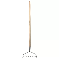 Kinder Gartenrechen, Edelstahl, Eschenholz