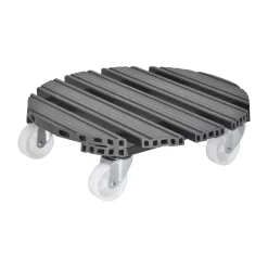 Wagner Multi Pflanzenroller Aus WPC, Anthrazit, Ø Ca. 38,5 Cm