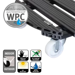 Multi Roller WPC, 120 Kg Tragkraft, Ca. 50 X 50 X 11 Cm 8 Multi Roller WPC, 120 Kg Tragkraft, Ca. 50 X 50 X 11 Cm -Gartenserien Geschäft 0920600471 multi roller wpc anthrazit 5 116663