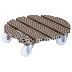 Multi Roller WPC, Tragkraft 150 Kg, Taupe, Ca. 11 X 39 X 39 Cm