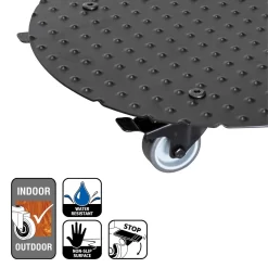 Pflanzenroller 'Alaska', Tragkraft 150 Kg, Anthrazit, Alu, 7 X 38 X 38 Cm -Gartenserien Geschäft 0920600519 pflanzenroller alaska 5 116735