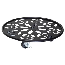 Pflanzenroller GH0936/0937, Tragkraft 100 Kg, Schwarz, Ø 30 Cm