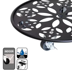 Pflanzenroller GH0936/0937, Tragkraft 100 Kg, Schwarz, Ø 30 Cm -Gartenserien Geschäft 0920600520 pflanzenroller 5 116741