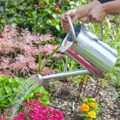 Gießkanne, Galvanisiert, Grau, Volumen 4,5 Liter -Gartenserien Geschäft 0930401400 Giesskanne Galvanised 4 99234