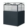 Mini-Gewächshaus, Anthrazit, 87 X 87 X 76 Cm