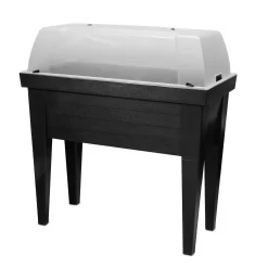 Hochbeet Mit Deckel, Anthrazit, Ca. 100 X 50 X 107 Cm -Gartenserien Geschäft 0980250129 Hochbeet mit Beinen und Deckel anthrazit L100xB50xH107cm1 74200