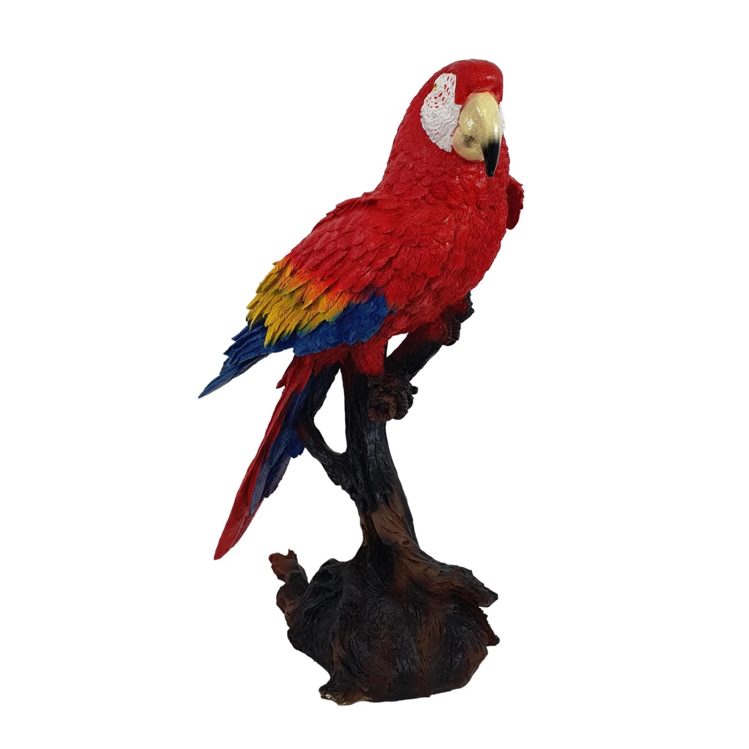 Dekofigur Papagei Am Stamm, 66 X 40 X 25 Cm 1 Dekofigur Papagei Am Stamm, 66 X 40 X 25 Cm