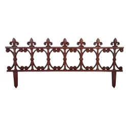 Beetzaun, Braun, Gusseisen, 81,5 X 1,0 X 36,4 Cm