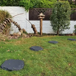 20er-Set Beton-Trittstein 'Typ A', Anthrazit, In Natursteinoptik, 42 X 37 X 3 Cm -Gartenserien Geschäft 0990100376 Koelle Beton Trittstein Typ A in Natursteinoptik anthrazit 79084