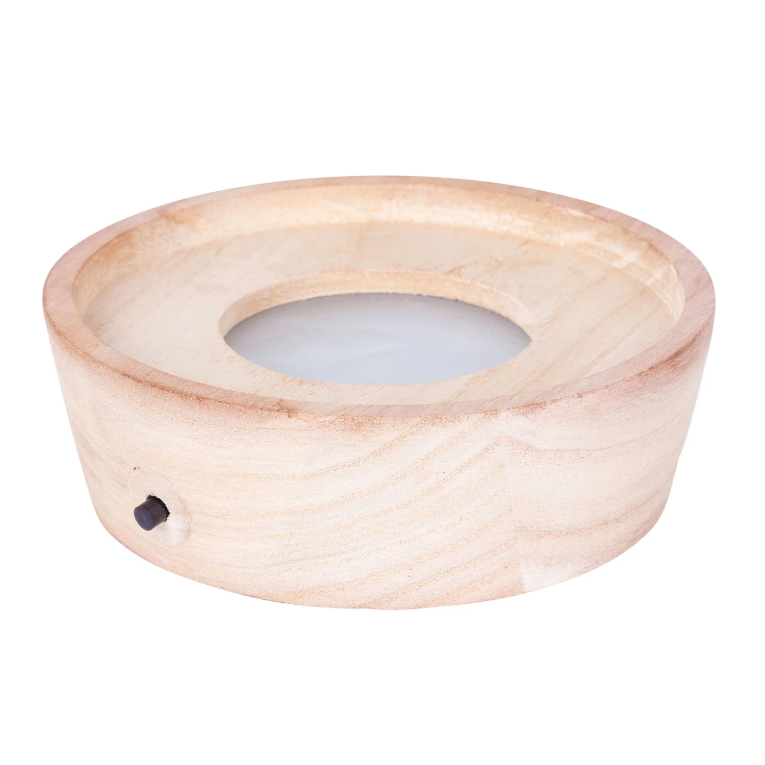 Monstera 'Water Roots' In Glasvase Ohne Erde Ø 12cm, Mit LED-Holzuntersetzer 3 Monstera 'Water Roots' In Glasvase Ohne Erde Ø 12cm, Mit LED-Holzuntersetzer – Bild 3