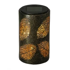 Solarleuchte Blatt, Antik Bronze, 9,0 X 9,0 X 15,3 Cm -Gartenserien Geschäft 2950100547 Solar Lampe Blatt 2 90062