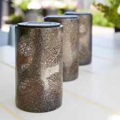 Solarleuchte Blatt, Antik Bronze, 9,0 X 9,0 X 15,3 Cm -Gartenserien Geschäft 2950100547 Solar Lampe Blatt 4 90063