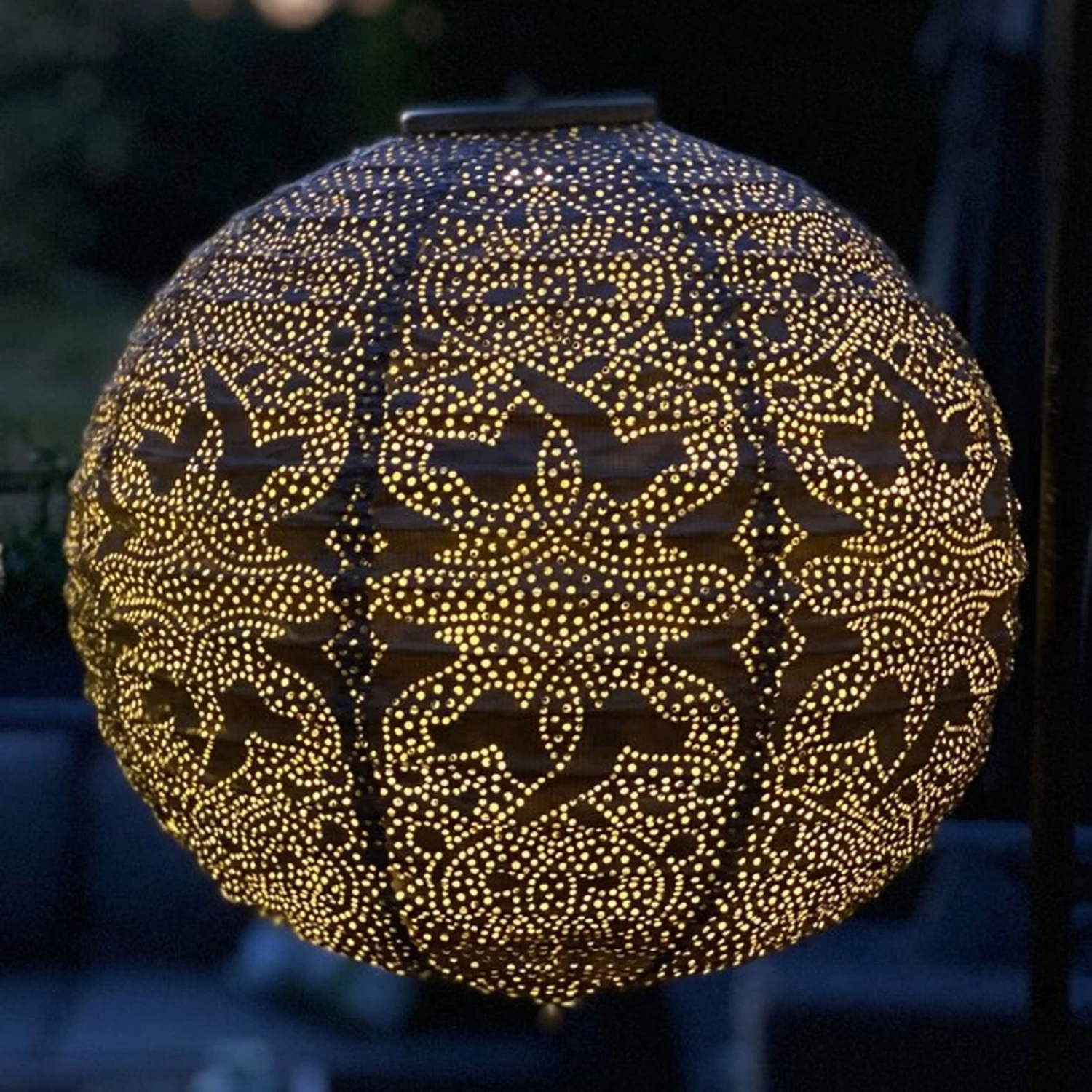 Solarlaterne 'Round 30', Taupe, Ø 30 X 29 Cm 2 Solarlaterne 'Round 30', Taupe, Ø 30 X 29 Cm – Bild 2