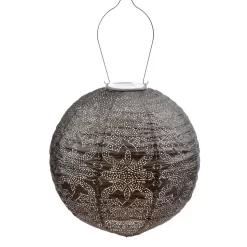 Solarlaterne 'Round 30', Taupe, Ø 30 X 29 Cm