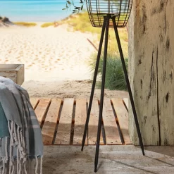 Solar-Standleuchte 'Killarney', Schwarz, Metall, Ø 20,5 X H 32 Cm -Gartenserien Geschäft 2950100705 Solar Filament LED Dreibein Killarney 3 1 120446