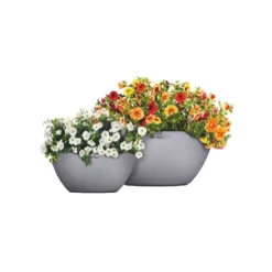 LECHUZA Pflanzschale Cubetograu, Ø 30 Cm -Gartenserien Geschäft 3210103383 Pflanzschale Cubeto steingrau D30cm Erdvol4 5l 02 38970