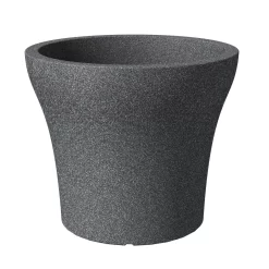 Pflanzgefäß No 1 Stone, Schwarz Granit, Kunststoff