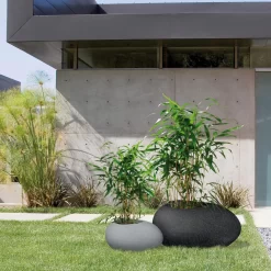 Pflanzstein Flow, Stony Black, L 48 X B 38 X H 23 Cm -Gartenserien Geschäft 3210103633 3210103634 3210103635 3210103636 Pflanzstein Flow stony black grey 1 55926 1