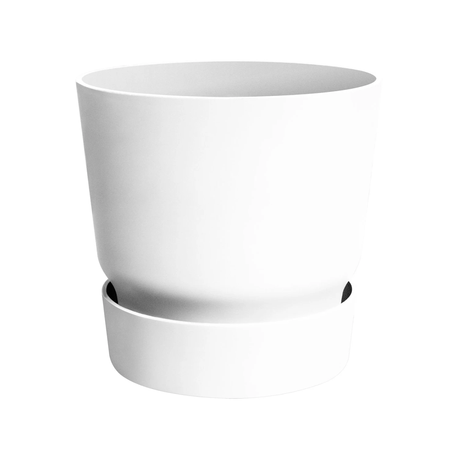 Pflanzgefäß „Greenville Round 25“ In Weiß Von Elho 1 Pflanzgefäß „Greenville Round 25“ In Weiß Von Elho
