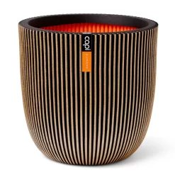 Pflanzgefäß 'Groove', Gold