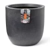 Pflanzgefäß 'Smooth', Grau, Ø 35 X H 34 Cm