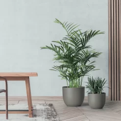 Pflanzkübel 'Rio', Taupe, Ø 34 X H 28 Cm -Gartenserien Geschäft 3210104133 pflanzkuebel rio 2 122629