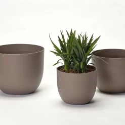 Pflanzkübel 'Rio', Taupe, Ø 34 X H 28 Cm -Gartenserien Geschäft 3210104133 pflanzkuebel rio 3 122628