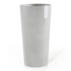 Pflanzgefäß 'Amsterdam Midi', Weißgrau, Ø 34 X H 66 Cm