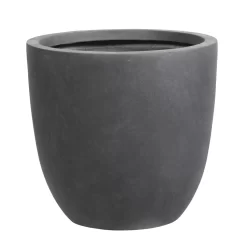 Kölle Pflanzgefäß Basic Eggli / Grafit, Frostsicher, Mit Ablaufloch