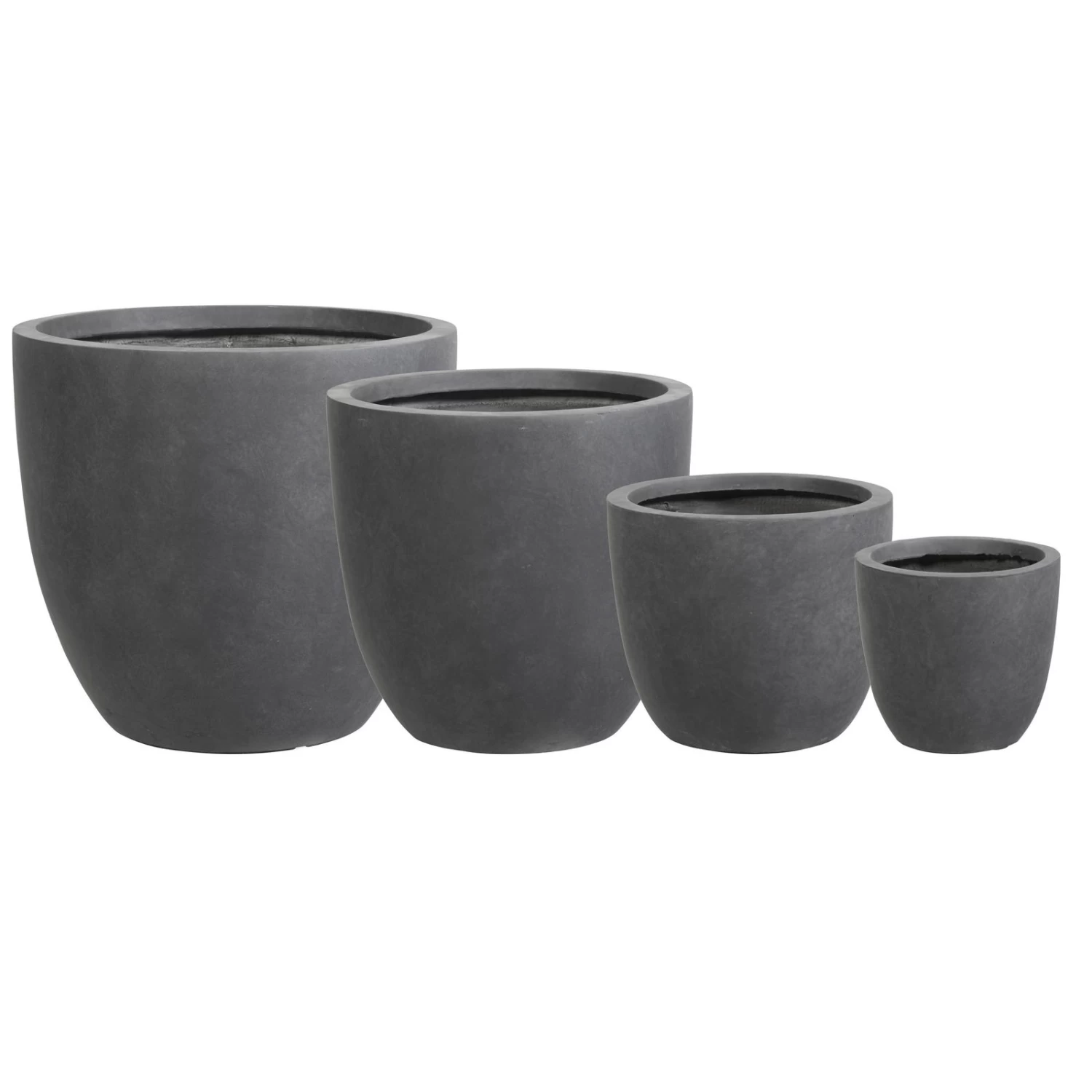 Kölle Pflanzgefäß Basic Eggli / Grafit, Frostsicher, Mit Ablaufloch 2 Kölle Pflanzgefäß Basic Eggli / Grafit, Frostsicher, Mit Ablaufloch – Bild 2