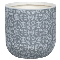 Pflanzgefäß 'Chester 02', Hellgrau