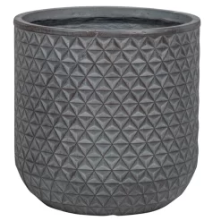 Pflanzgefäß 'Chester 04', Dunkelgrau