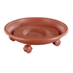 Wagner Multi Pflanzenroller "Serie K" Terracotta, Mit 3 Doppelrollen, Ø Ca. 35 Cm