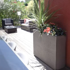 Pflanzkasten Graphit Crunch High, Anthrazit, Wasserdicht, Doppelwandig -Gartenserien Geschäft 3230101031 Pflanzkasten Graphit Crunch High anthrazit L99 5xB29 5xH78 5cm 63l 2 59182