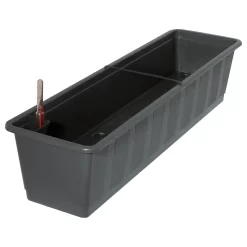 Bewässerungskasten 'Aqua Green', Anthrazit, Kunststoff, Mit Wasserstandsanzeiger