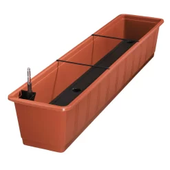 Bewässerungskasten 'Aqua Green', Terrakotta, Mit Wasserstandsanzeiger
