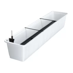 Bewässerungskasten 'Aqua Green', Weiß, Kunststoff, Mit Wasserstandsanzeiger