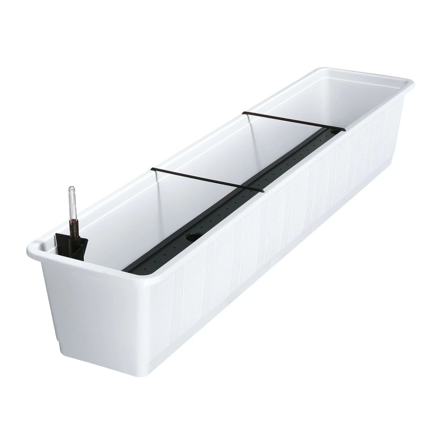 Bewässerungskasten 'Aqua Green', Weiß, Kunststoff, Mit Wasserstandsanzeiger 1 Bewässerungskasten 'Aqua Green', Weiß, Kunststoff, Mit Wasserstandsanzeiger