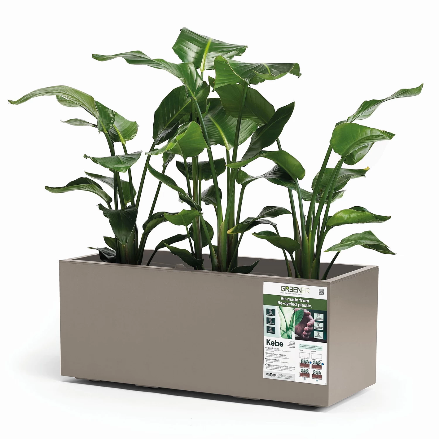 Pflanzkasten 'Kebe', Taupe, 102 Liter, 39,5 X 99,5 X 39,5 Cm 1 Pflanzkasten 'Kebe', Taupe, 102 Liter, 39,5 X 99,5 X 39,5 Cm